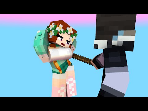 APHMNAU CREW COUPLE DANCE ZERO TWO DODGING GAME KC AND ZANE - MINECRAFT ANIMATION #shorts