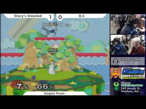 Mass Madness 30 SSBM - Stacy's Stepdad (Peach) vs. B.S (Falco) - Melee Pools