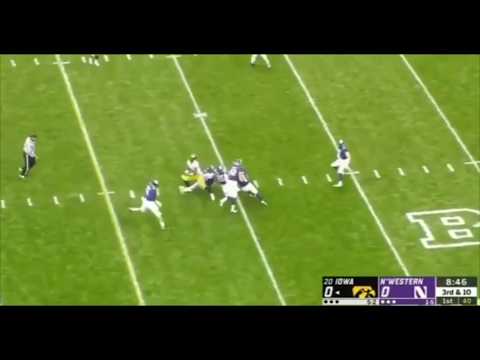 Iowa Player (Tyrone Tracy) Spins Four Players For A 50 Yard Touchdown!