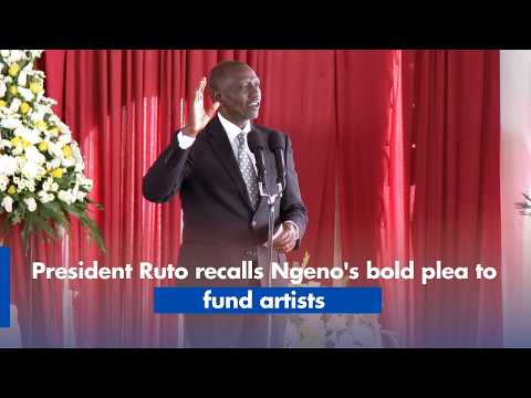 President Ruto recalls Ngeno's bold plea to fund artists
