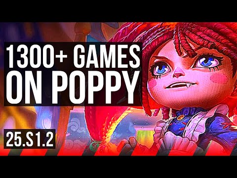 POPPY vs SETT (TOP) | 7/0/1, 1300+ games, Godlike | KR Master | 25.S1.2