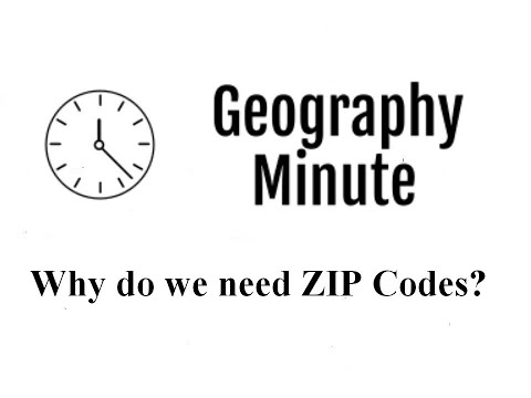 Why do we need ZIP Codes?