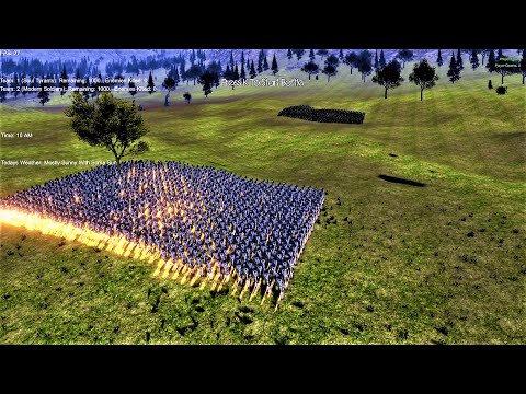 1000x Modern Soldiers vs 1000x Every Heroes Unit Ultimate Epic Battle Simulator UEBS 2 Gameplay