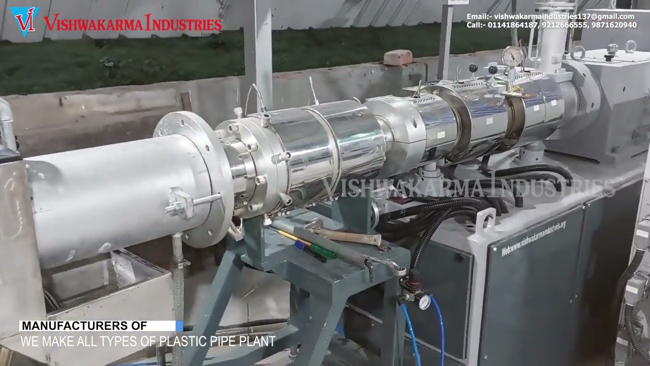 Conical Type PVC Twin Screw Rigid and SWR Pipe Making Machine in Delhi