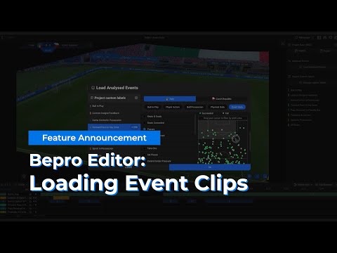 Bepro Editor: Loading Event Clips