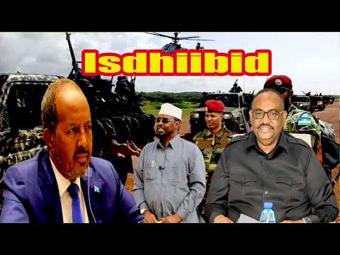 DEG DEG Ahmd Madoobe &Sacid Deni oo Tanaasulay Villa somalia ayey iska xaadiriyeen, Kulamadii xalay