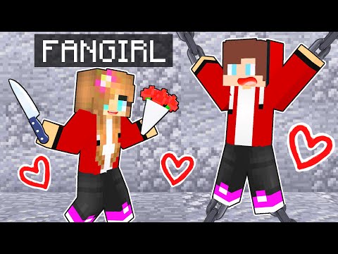 Maizen Has A CRAZY FAN GIRL 8n Minecraft! - Parody Story (JJ and Mikey TV)
