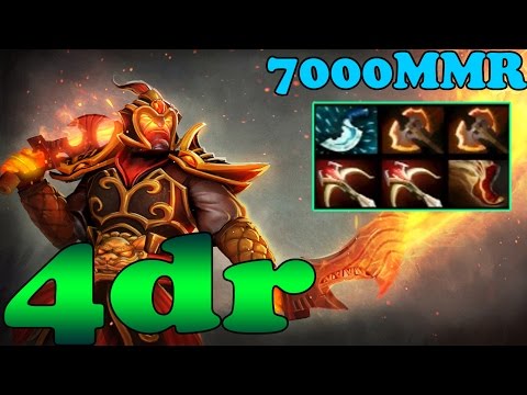 Dota 2 - 4dr 7000 MMR Plays Ember Spirit Vol 4 - Ranked Match Gameplay!
