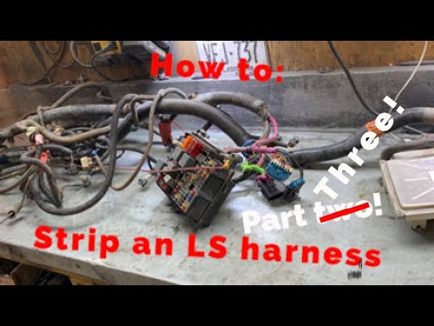 LS 4.8 5.3 6.0 wiring harness rework for standalone application, 4L60E, using stock fuse block. P3