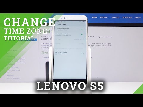 How to Change Time in LENOVO S5 - Date & Time Set Up