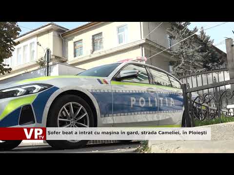 Şofer beat a intrat cu maşina în gard, strada Cameliei, în Ploieşti