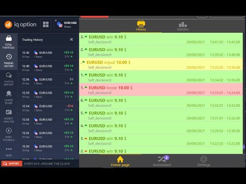 iqoption auto trading robot by artificial intelligence signals ( by one click )