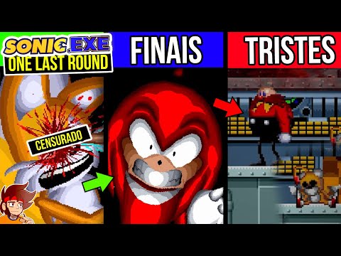 Sonic exe One Last Round 😈| All Eggman Tails and Knuckles Endings