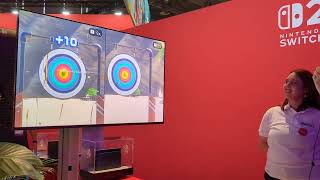 Archery & Thumb Wrestling in Nintendo Switch Sports Resort (Gamescom Gameplay)