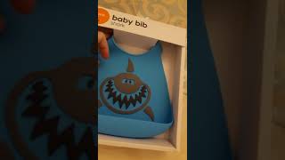 Силиконовый нагрудник Make my day baby bib shark