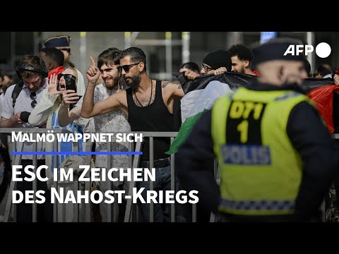 Video Thumbnail: ESC im Zeichen des Nahost-Kriegs: Malmö wappnet sich für Song Contest | AFP