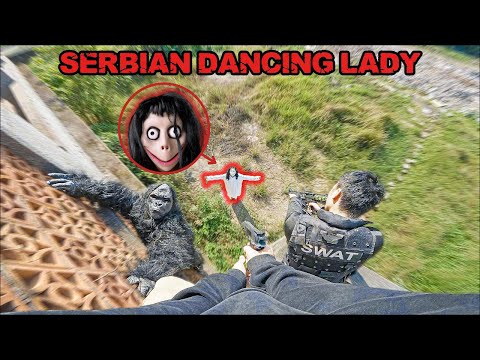 POLICE VS SERBIAN DANCING LADY | MISSION SPECIAL TO RESCUE GORILLA | HORROR STORY | HORROR POV