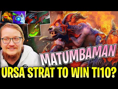 MATUMBAMAN Ursa Pick Won The Games in TI10 SECRET vs OG - Now Destroying AME in Pub - Winning Strat?