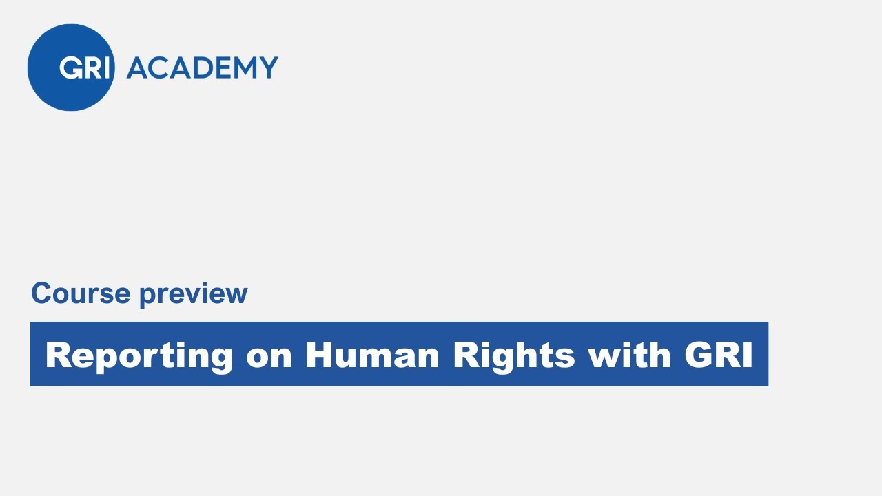 Reporting on Human Rights with GRI