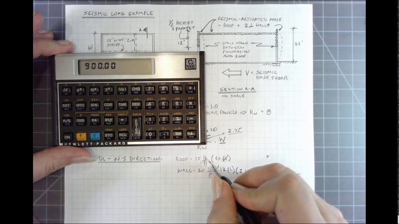 Seismic Load Calc Example