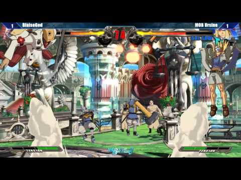 GGXrd @ Winter Brawl 9 Semis - BlaiseGod (Faust) vs MOB Ursine (Axl) [720p/60fps]