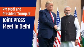 PM Modi and President Trump at Joint Press Meet in