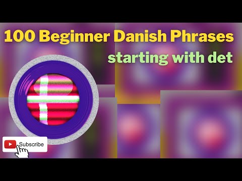 Danish Phrases for Beginners | 100 Beginner Danish Phrases starting with the word det #1