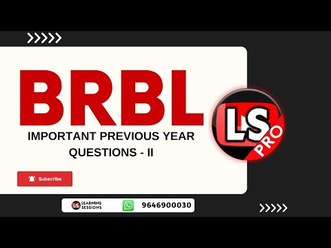 CAIIB BANKING REGULATION AND BUSINESS LAW | PREVIOUS YEAR QUESTIONS | MOCK TEST PART 2 Video