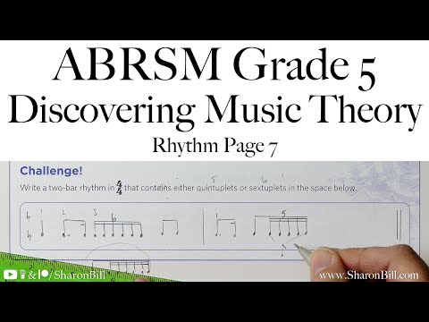 ABRSM Discovering Music Theory Grade 5 Rhythm Page 7 with Sharon Bill