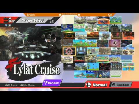 Game Evo 1st Qualifier SSB4: Snack (Sonic, Fox, Mega Man) vs Kaf (Palutena) - WR4