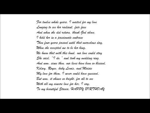 Happy Birthday Stacia
