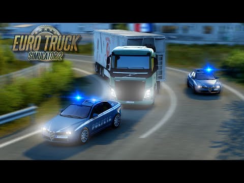 ETS2 EMERGENCY #6 - SCORTA con AUTO POLIZIA!