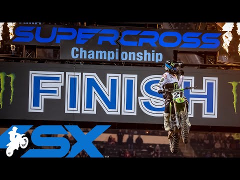 AMAスーパークロス 2022 Rd2 オークランド（リングセントラルコロシアム）West 450SXのハイライト動画