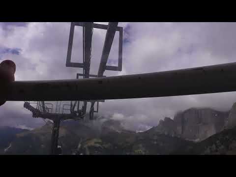 Discesa integrale cabinovia Agamatic "Pian Frataces - Gherdecia" - Canazei (TN)