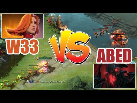 W33 LINA VS ABED SHADOW FIEND - MID LANE - DOTA 2 DOTA 2