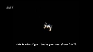 3 satellites &amp; the ISS filmed - just a drone?