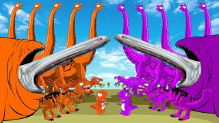 Bloop vs Dinosaur T-rex- Jurassic World Marine Reptiles: The Dino of the Water