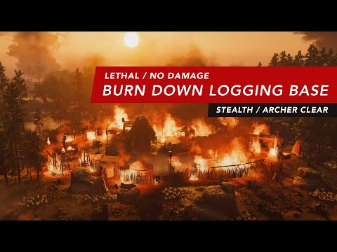 Ghost of Tsushima - Burn Down Logging Base (Lethal/Expert HUD/No Damage)