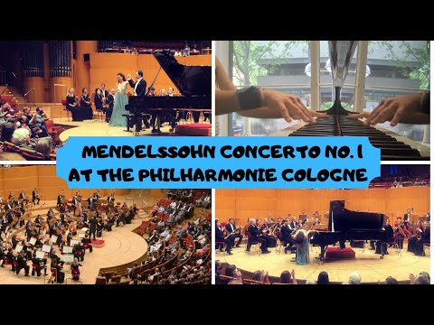 MENDELSSOHN 1ST PIANO CONCERTO IN THE COLOGNE PHILHARMONIE // VLOG -Get ready with me for a concerto