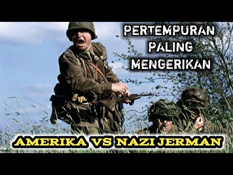 KISAH NYATA‼️ PERTEMPURAN MENGERIKAN AMERIKA VS N4ZI JERMAN DI NORMANDIA (EROPA)