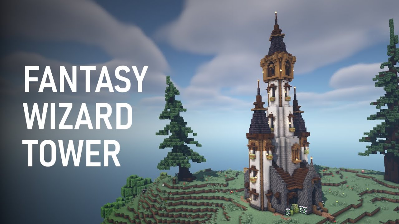 Fantasy Wizard Tower - Minecraft Build Process