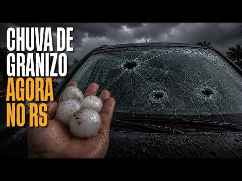 AGORA: TEMPESTADE SEVERA DE GRANIZO NO RIO GRANDE DO SUL (27/07/2026)