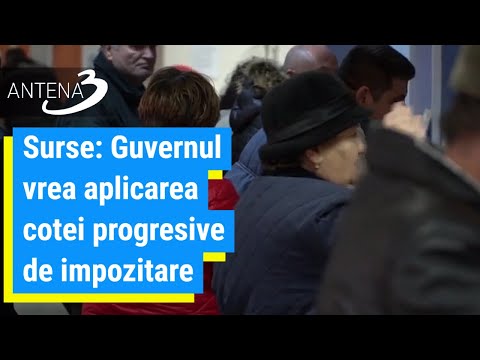 Surse: Guvernul vrea aplicarea cotei progresive de impozitare