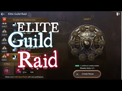 ELITE GUILD RAID (NOVO MODO COOP entre membros da Guilda) Black Desert Mobile EP 144
