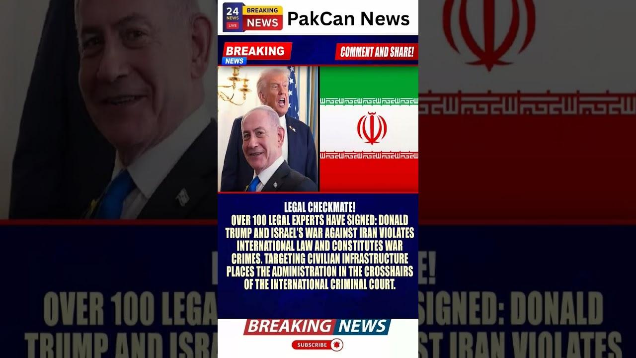 LEGAL ALERT: Over 100 Experts Question Donald Trump’s Iran War | PakCan News