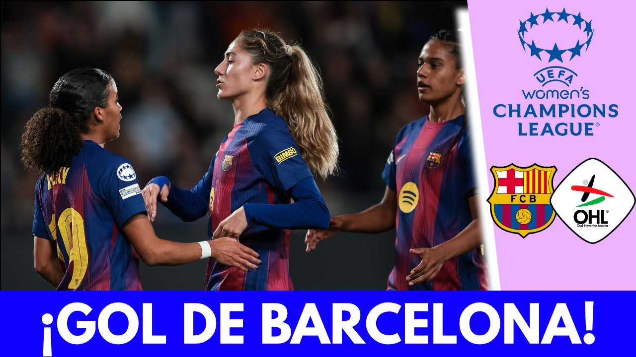 GOL DEL BARCELONA Llegó el segundo para los Culés que ganan 2-0 a Leuven | Champions League Femenina
