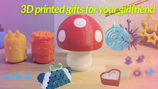 8 3D printied gifts for your girl friend or your wife! Cool 3D printing ideas by Lerdge 3D printer