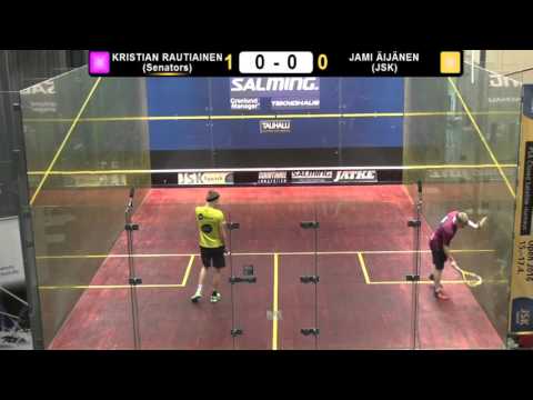 Salming Squash Open Kristian Rautiainen Senators - Jami Aijanen JSK