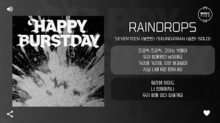 Download lagu SEVENTEEN (세븐틴) (SEUNGKWAN (승관) Solo) - Raindrops [가사] mp3