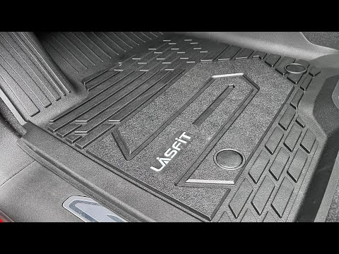 LASFIT FLOOR MATS TPE Material FOR YOUR Chevrolet Silverado/GMC Sierra 1500 Crew Cab 2019-2023